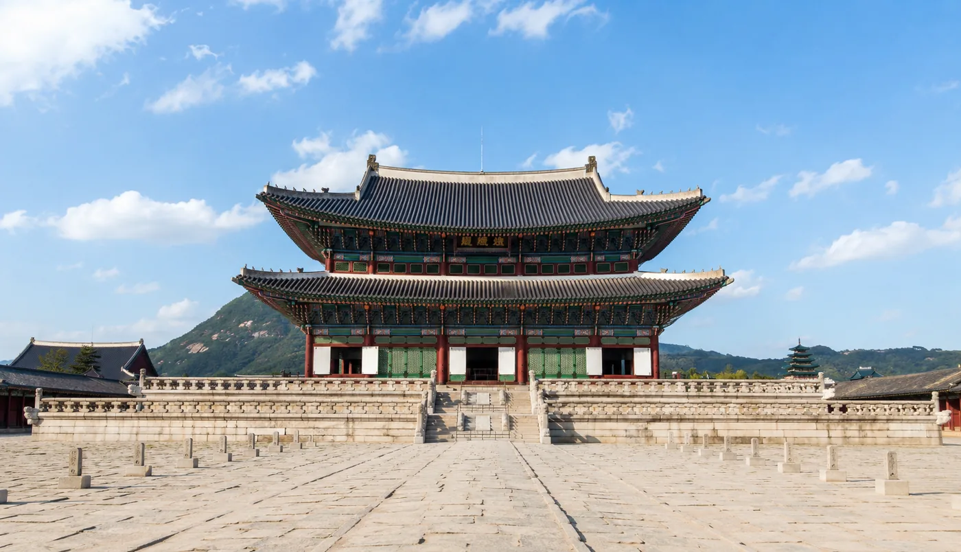 Palácio Gyeongbokgung em Seul, símbolo da dinastia Joseon