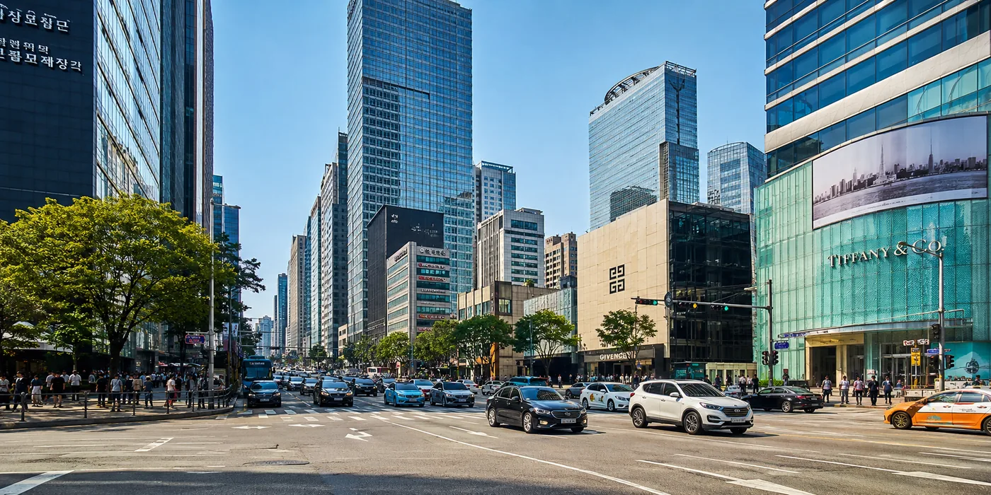 Arranha-céus de Gangnam, em Seul, símbolo do crescimento econômico coreano
