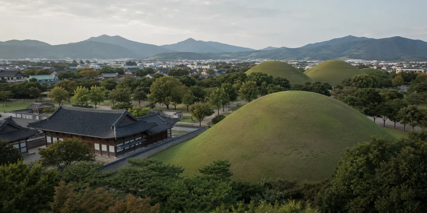 Túmulos reais de Gyeongju, a antiga capital do reino de Silla